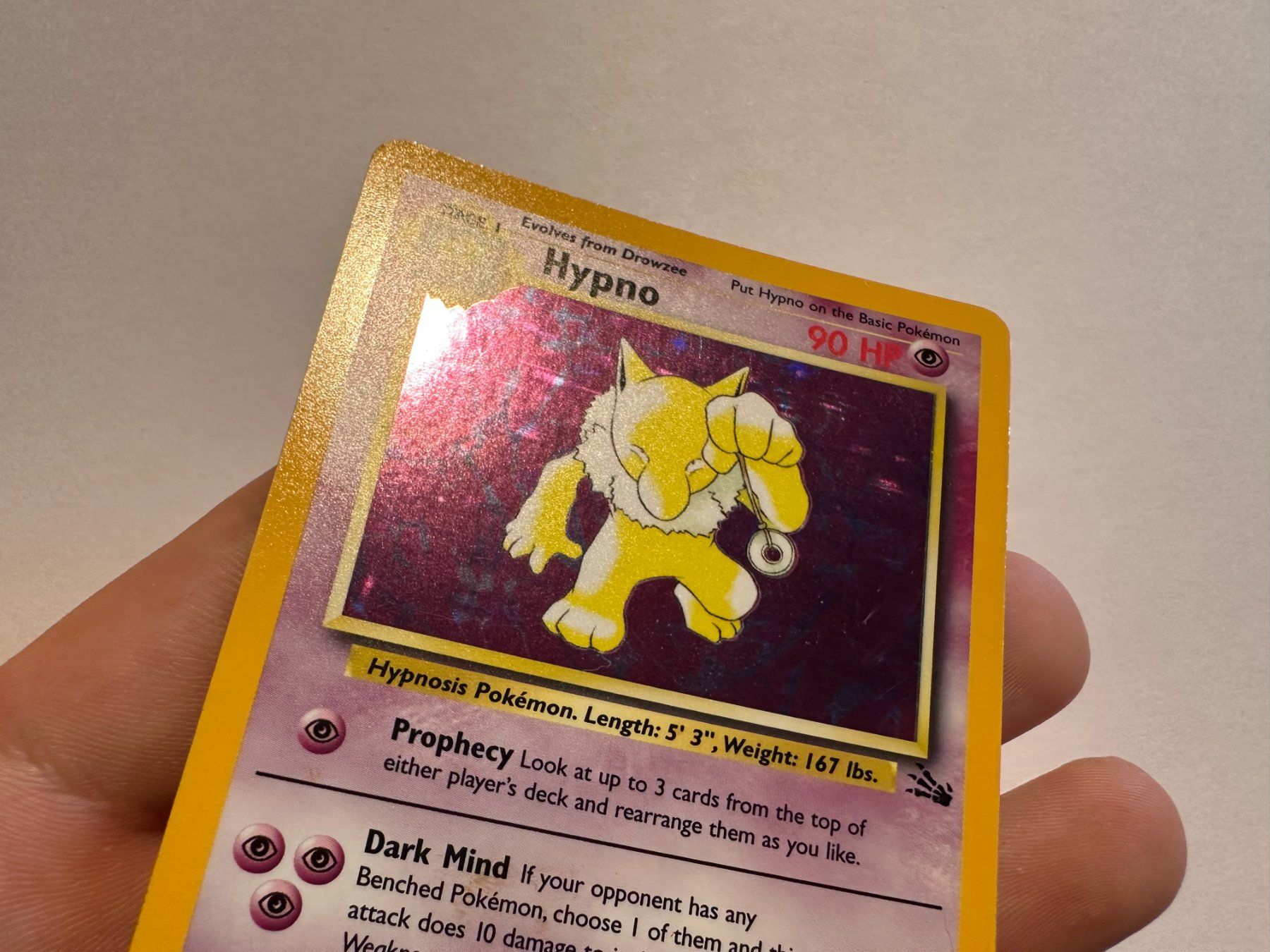 Pokémon Carte collezionabili: Hypno holo Fossil EN – Usato da Hagendorn venduto da Pokecollectorch 2