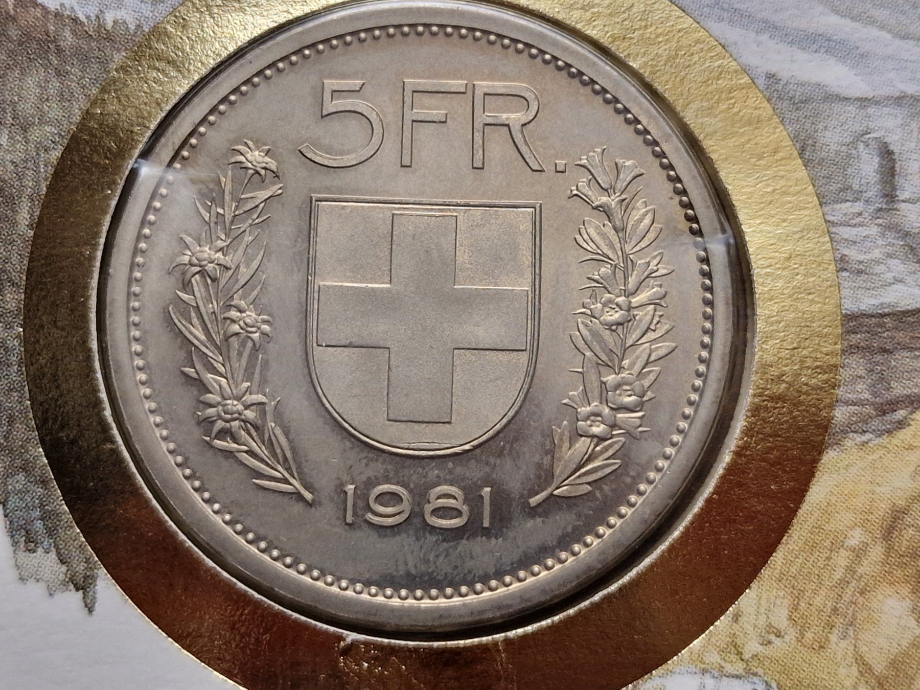 Numisbrief SCHWEIZ mit CHF 5.00, 1983 (Gebraucht) in Aesch LU für CHF 4 –  mit Lieferung auf Ricardo kaufen