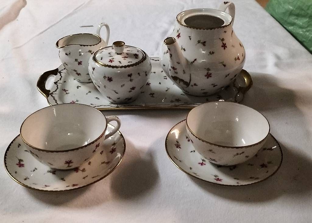Set di piatti: Zweier Kaffee/Tee - Set Handbemalt – Usato da Steinach venduto da Tsgweh 1