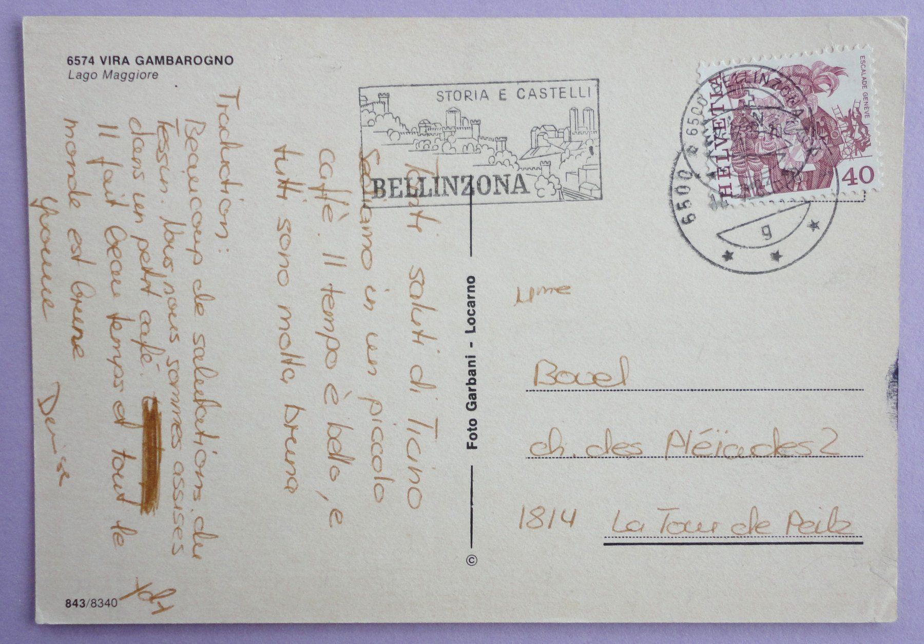 Cartoline postali: Vira Gambarogno - Lago Maggiore – Difettoso da Fétigny venduto da Billy2miny 1