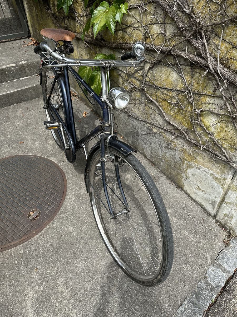 Vélos: Oldtimer Herrenvelo ca. 1950 in dunkelblau – D'occasion à Binningen par Globe_21 6