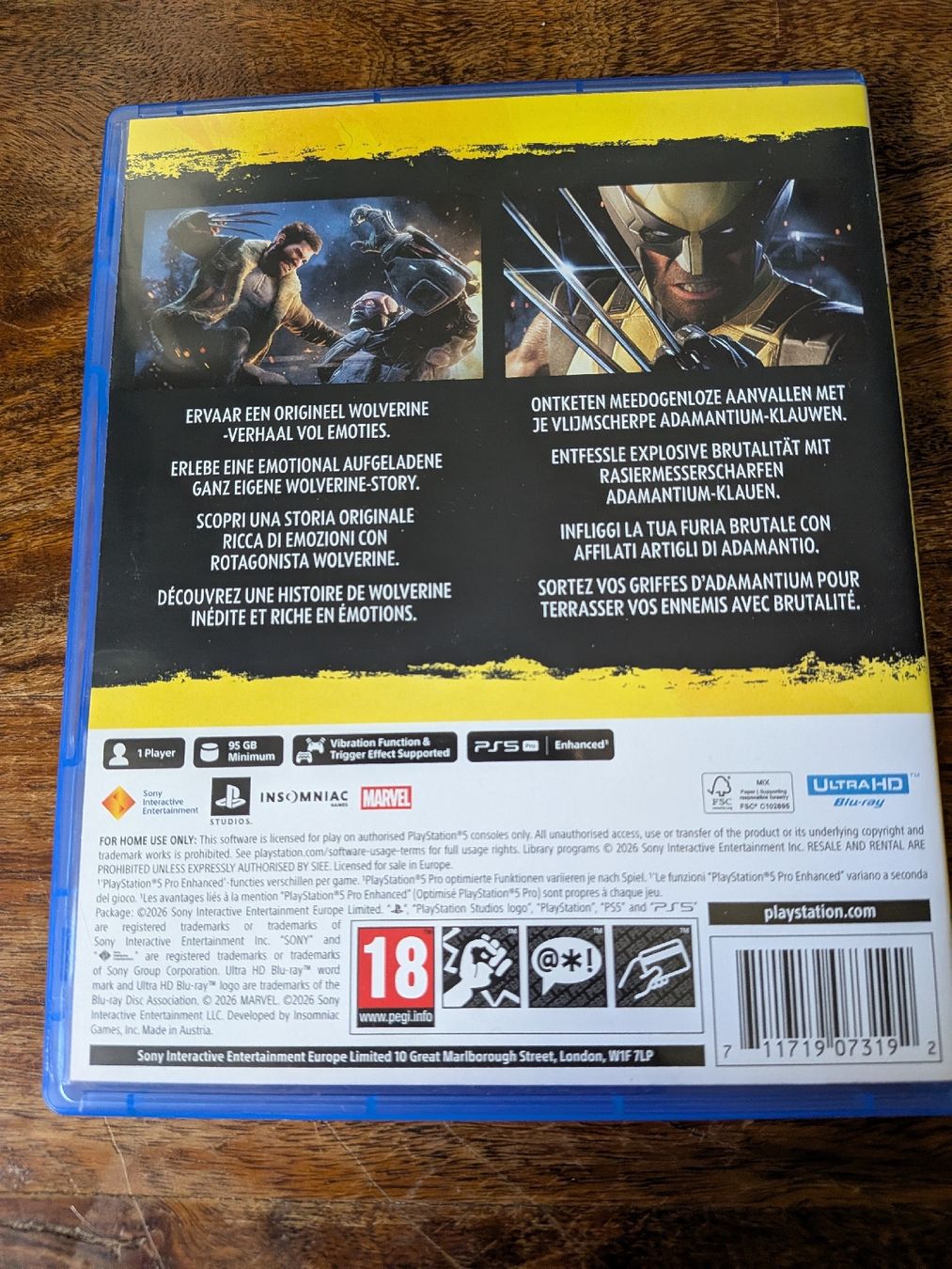 Sony Giochi: Wolverine Ps5 – Usato da Lausanne venduto da llo_89y6 1