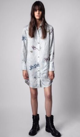 Zadig & Voltaire Chemise Soie Imprimée Taille XS