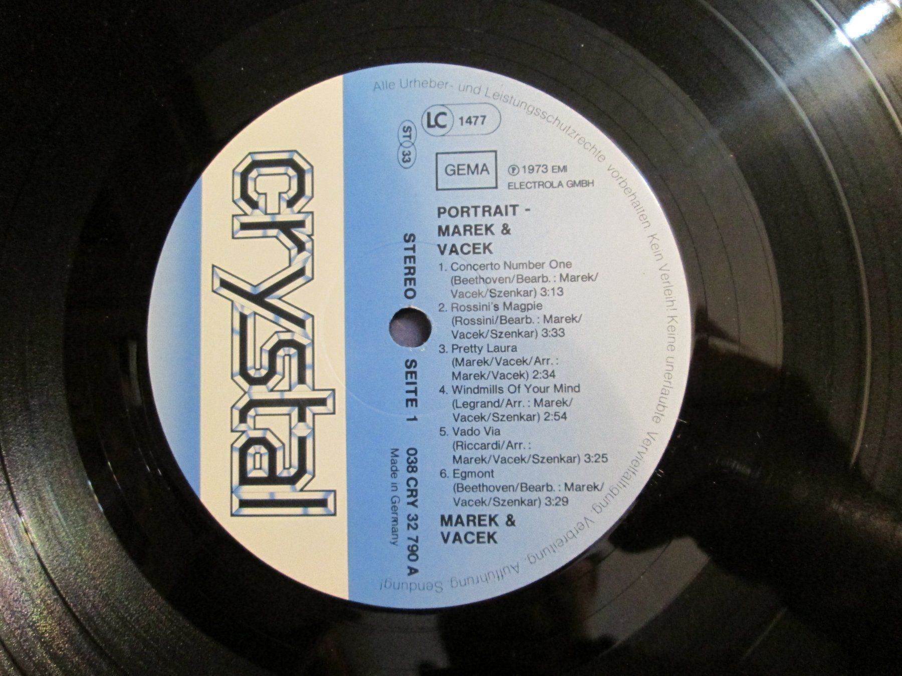 Dischi in vinile: Vinyl Marek & Vacek - Portrait (1973) – Usato da la Chaux-de-Fonds venduto da Lampe 1