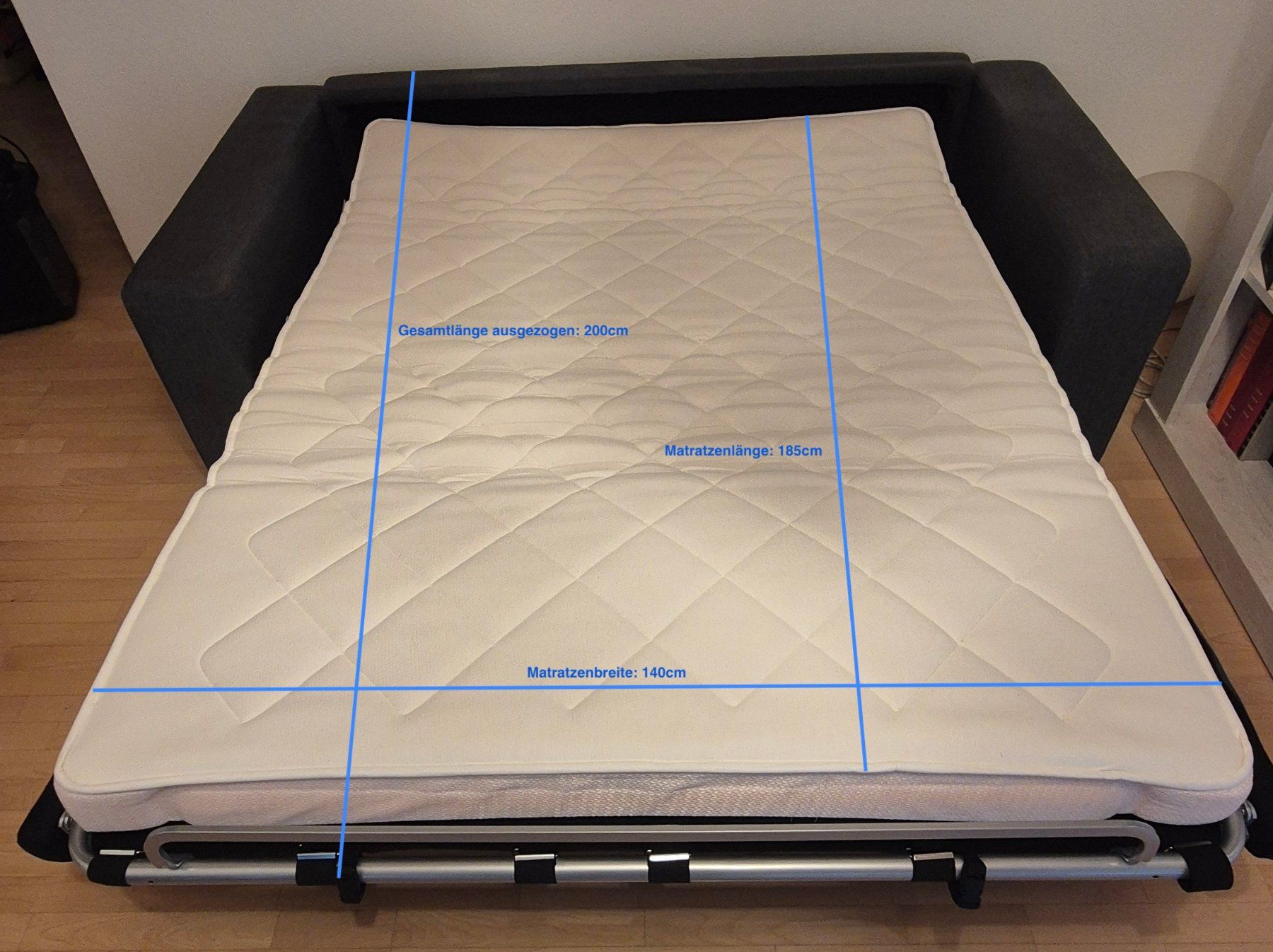 Interio Divani: Sofa 2.5er mit Bettfunktion anthrazit (Interio WILSON) – Usato da Horgen venduto da Carmensimone 7