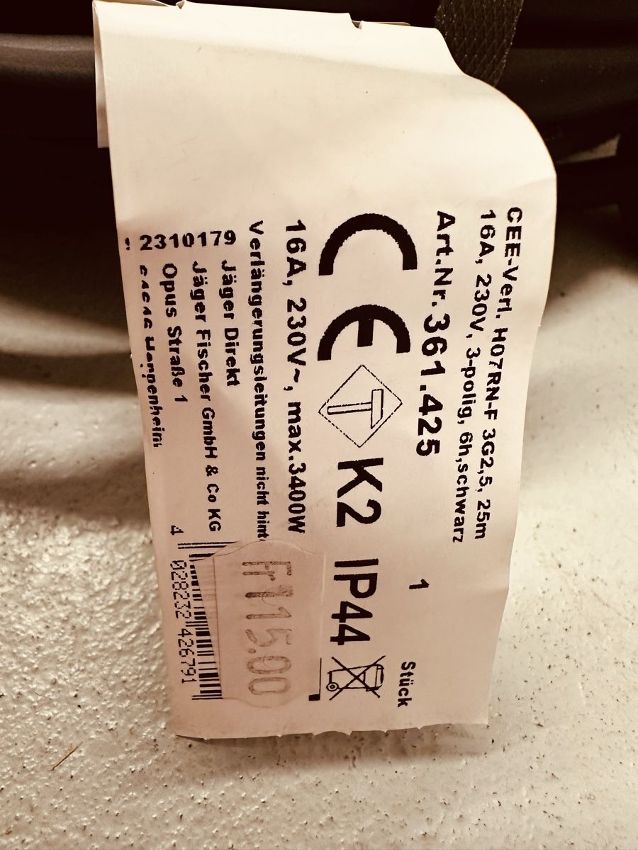 Kabel: Kabelrolle /Camping 25 m – Neu und originalverpackt aus Küsnacht ZH von Haurie 3