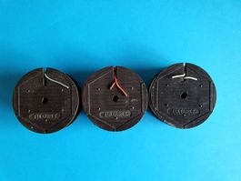 Fulgurex, 3 x  bobines de fil, Section 0.14 mm², neuves