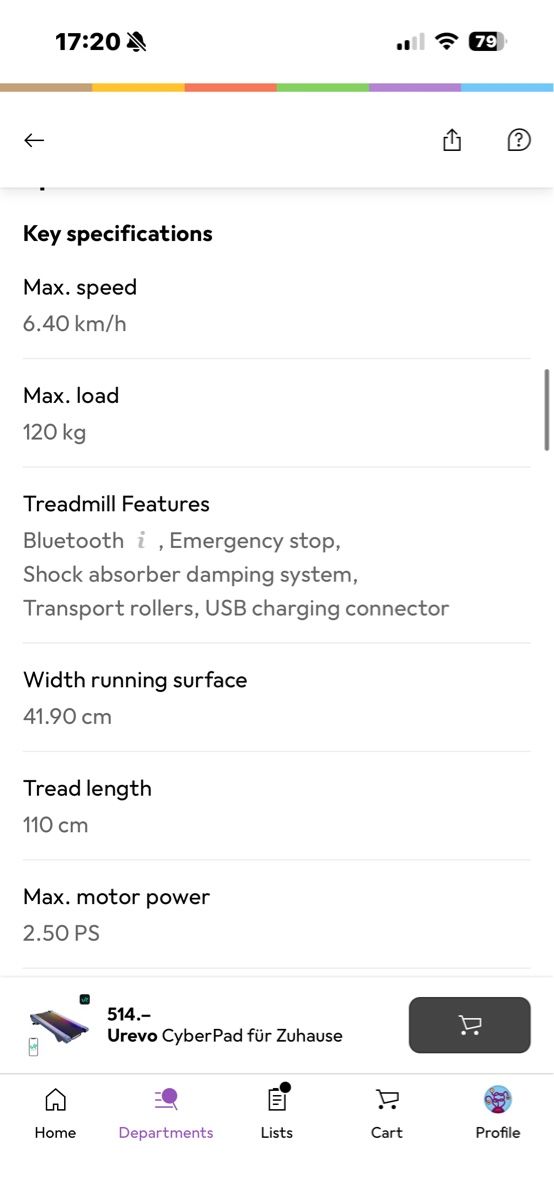 Hometrainer: Laufband inkl. Isomatte – Nuovo (secondo la descrizione) da Bern venduto da lgo_5bkn 4