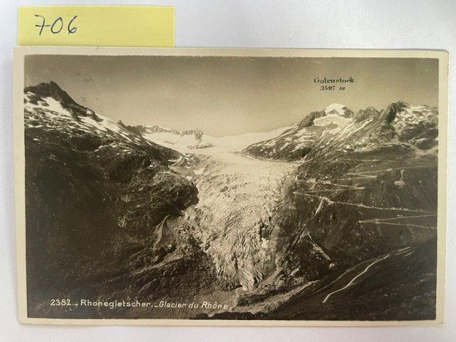 Cartoline postali: Alte Ansichtskarte Rhonegletscher – Usato da Niederwil AG venduto da dahu75