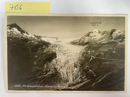 Alte Ansichtskarte Rhonegletscher