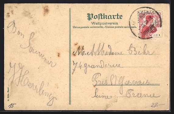 Cartoline postali: Weissenstein b. Solothurn, Kurhaus und P – Usato da Berlin venduto da bartko-reher 1