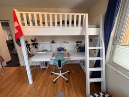 Hochbett Bopita Nordic XL mit Schreibtisch