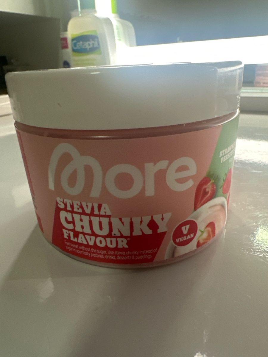 More Nutrition Cibi & Specialità: MORE Stevia Chunky Flavour Strawberry Perfection – Nuovo (secondo la descrizione) da Bassersdorf venduto da cel_2n7l