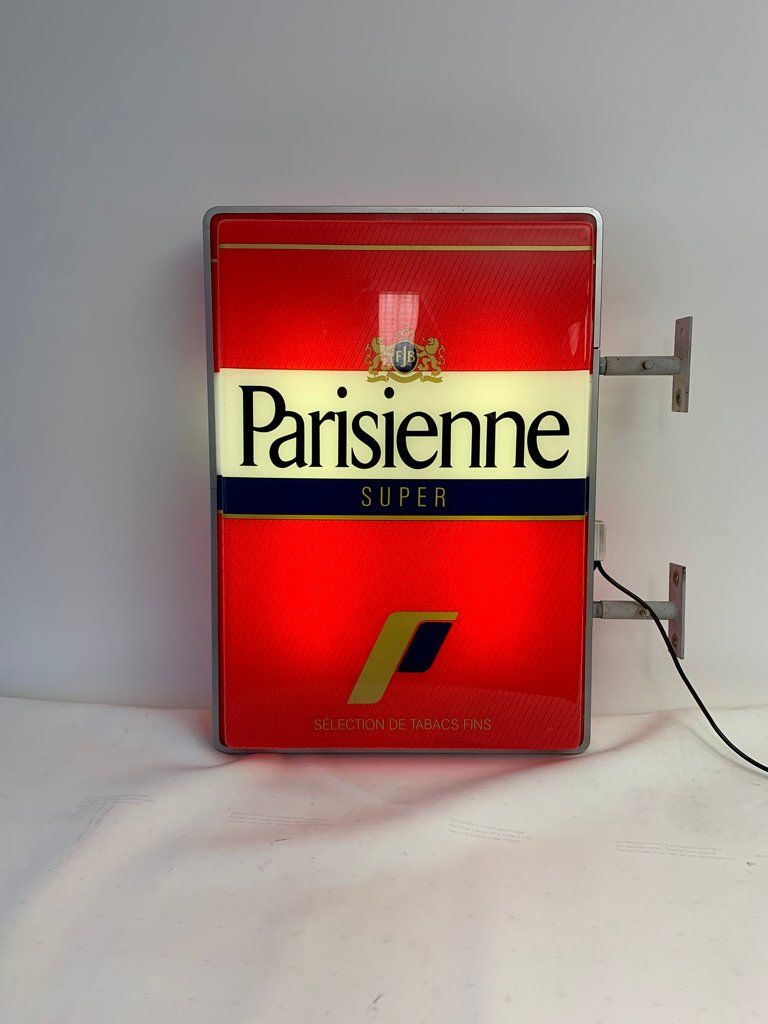 Lampen: Leuchtreklame Parisienne, Werbung, Doppelseitig – Gebraucht aus Rotkreuz von futoo