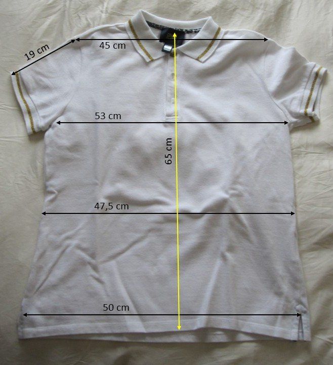 Roberto Cavalli Magliette Polo: Polo ROBERTO CAVALLI CLASS Blanc liseré doré – Usato da Nyon venduto da WHTF 5