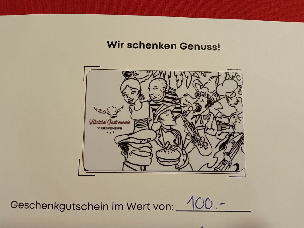 Gutschein von 100 Franken für Rheintal Gastronomie - Rathaus 1