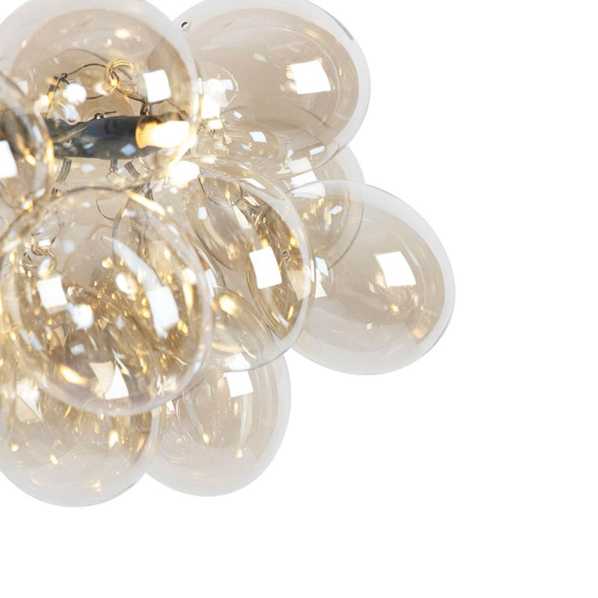 Lustres & lampes de plafonds: Hanging lamp bubble glass amber 80cm width 35cm height – D'occasion à Thalwil par gastongw 4