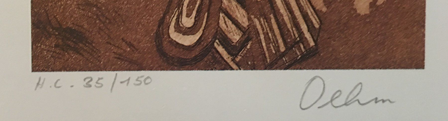 Grafiken & Lithographien: Gunda Oehm     "Portrait"   Lithographie – Gebraucht aus Nennigkofen von juhit 4