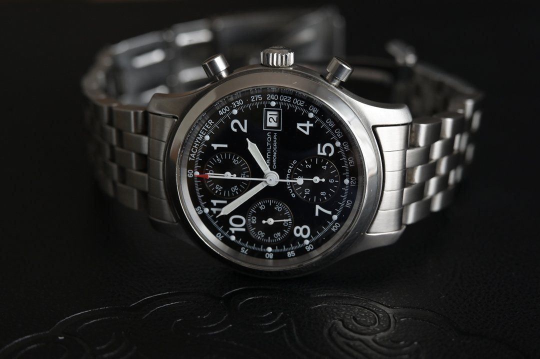 Hamilton Orologi: Hamilton khaki field chronograph, 7750 – Usato da Eschert venduto da Watchlegend 2