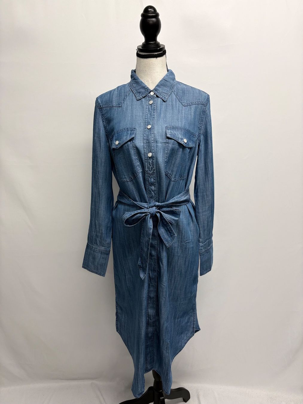 Esprit Vestiti: Esprit Blusenkleid Denim Kleid Gr. 36 Bindegürtel Lyocell – Nuovo (secondo la descrizione) da Regensdorf venduto da secondchancefashion