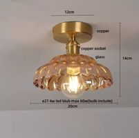 Plafonnier en verre Style Tiffany nordique moderne