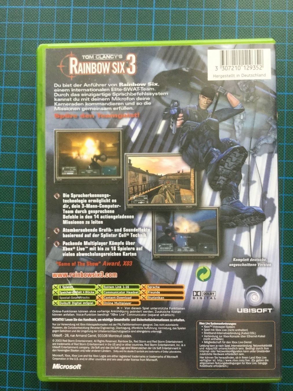 Microsoft Giochi: Rainbow Six 3 Xbox Spiel – Usato da Derendingen venduto da Gaston.J 4