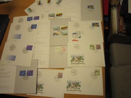 CH 1991 FDC Serien einzeln und PTT Blätter