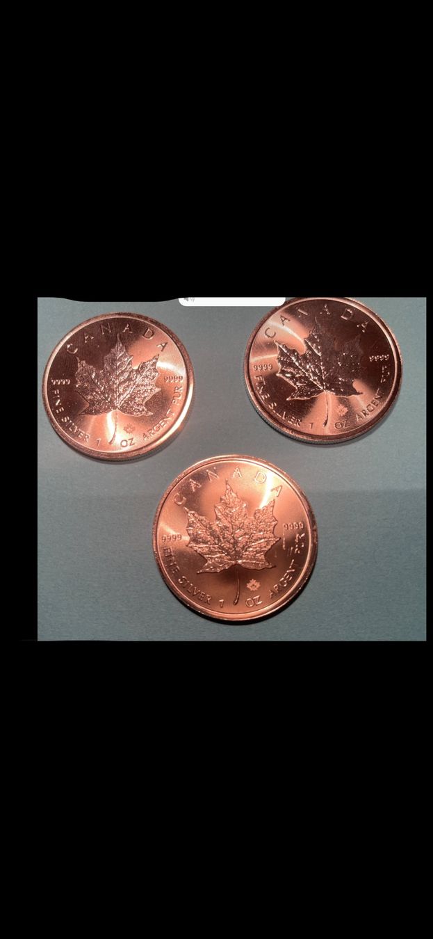 Toutes les monnaies: 3 Maple Leaf Silber 1 Unzen 2025 – D'occasion à Gelterkinden par Parry