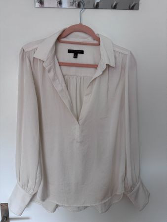 Banana Republic Elegante Bluse - Gr M Weiss
