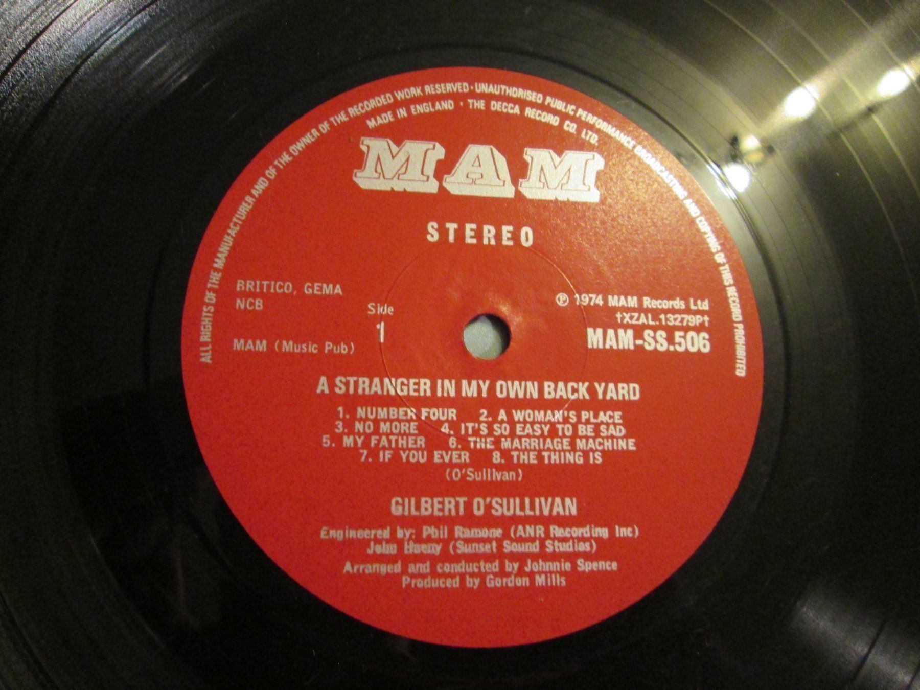 Dischi in vinile: Vinyle Gilbert O'Sullivan - A Stranger 33T – Usato da la Chaux-de-Fonds venduto da Lampe 1