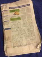 Rätsel: Multi- SUDOKU von Zeitung 25 Stück CHF 0,50