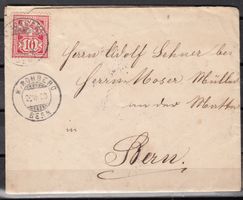 Brief Mit Ziffermarke Schweiz 1890