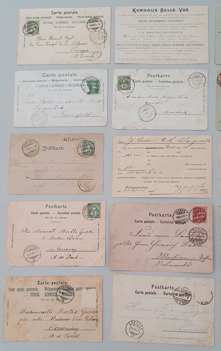 Cartoline postali: 20 ältere Ansichtskarten Schweiz - alle mit Mängel – Usato da Kreuzlingen venduto da Rschweiz1 4