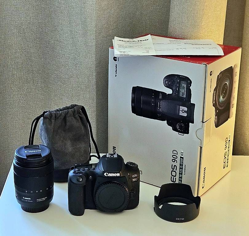 Canon Appareil photo: Canon EOS 90D + EF-S 18-135mm - facture 2022 – D'occasion à petit-lancy par alb_x96d