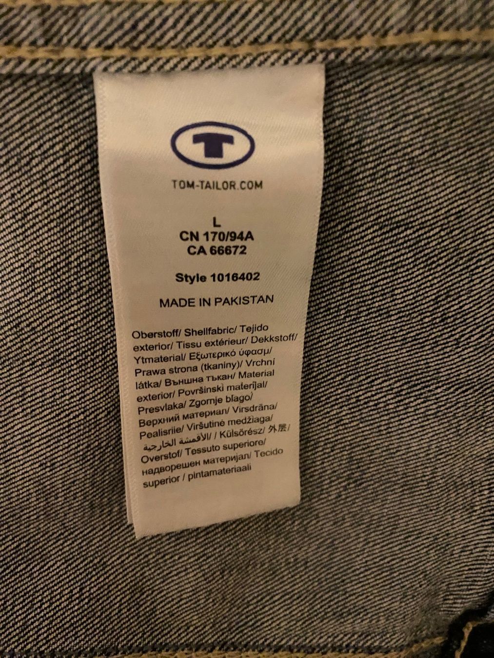 Tom Tailor Giacche: Jeansjacke Tom Tailor – Usato da Zürich venduto da Ecedi 2