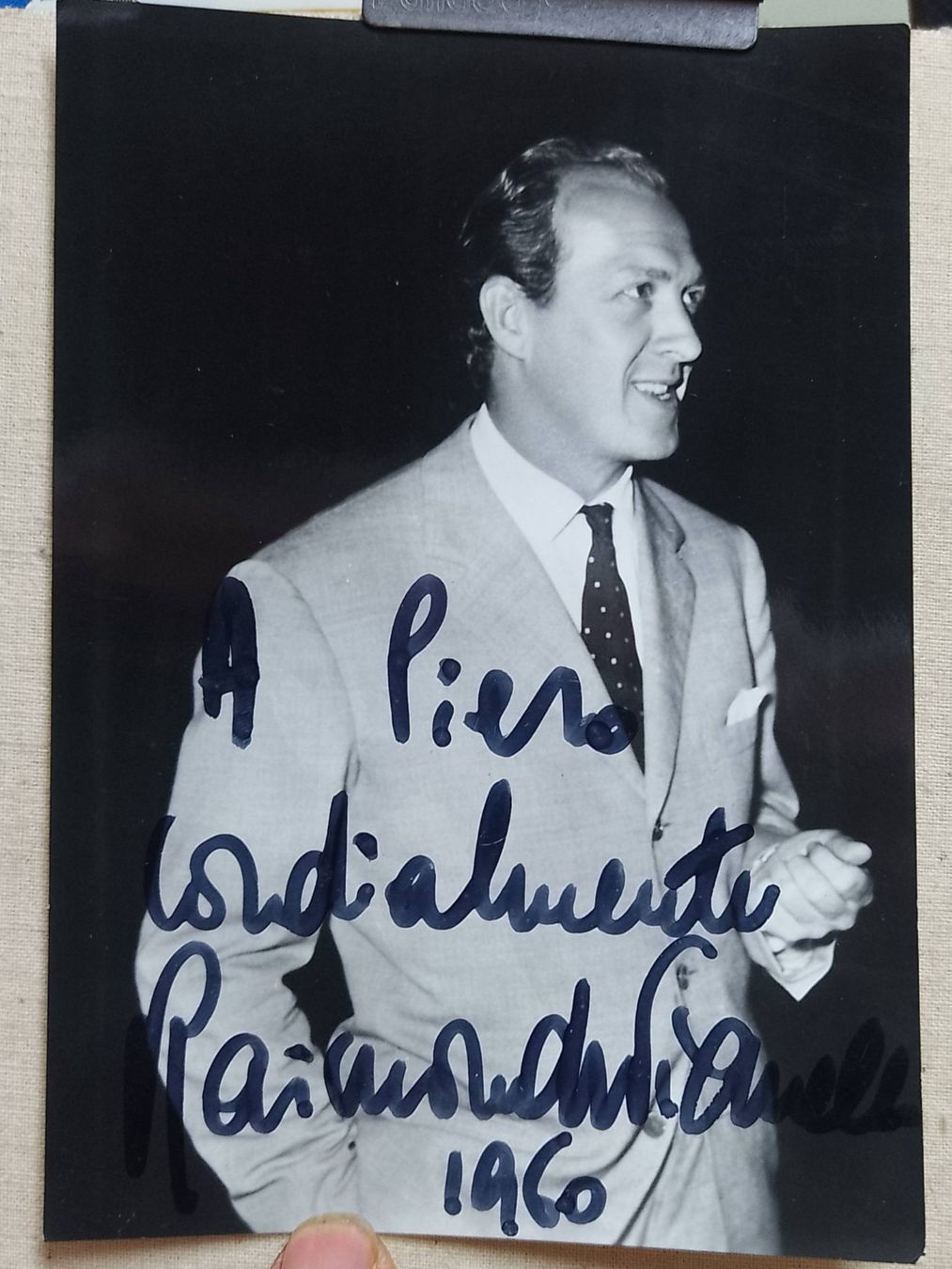 Autogramme: Raimondo Vianello - (1960) – Gebraucht aus Sorengo von 74in 1
