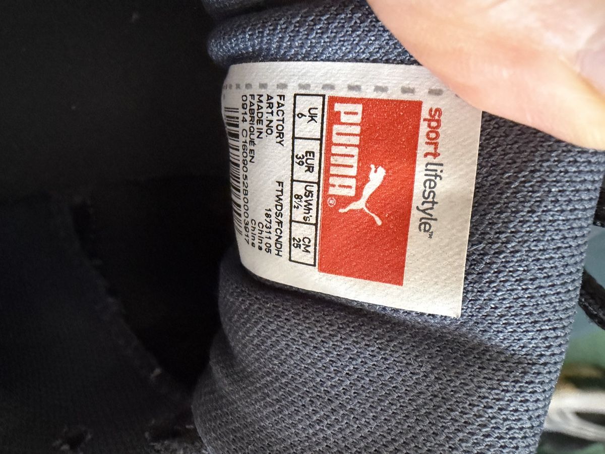 Puma Scarpe da uomo: Puma sneakers schwarz /silber cool  – Usato da Küsnacht ZH venduto da sabinamari 1