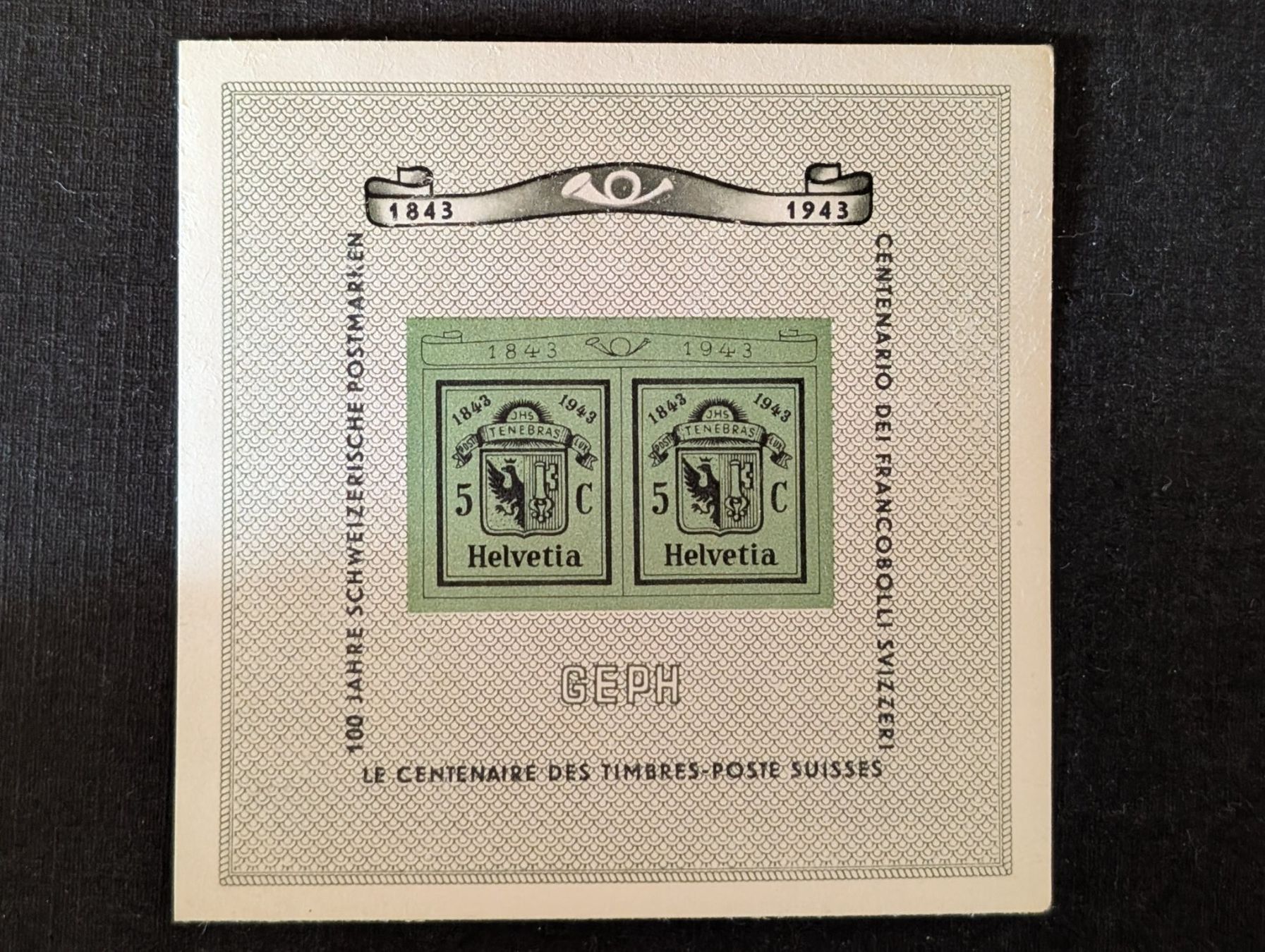Tutti i francobolli: Genfer Block W18 postfrisch 1943 - Ser. Nr. 18 – Usato da Steinmaur venduto da compura49