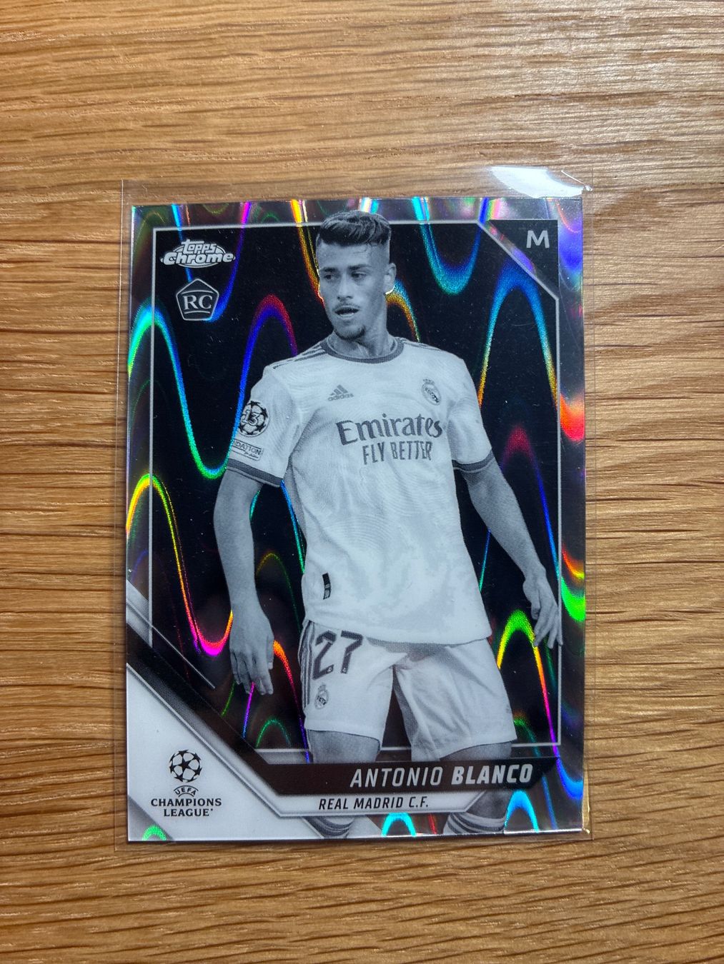 Topps Carte collezionabili: Topps Chrome Antonio Blanco Real Madrid BW Raywave – Usato da Solothurn venduto da MegaDaggi