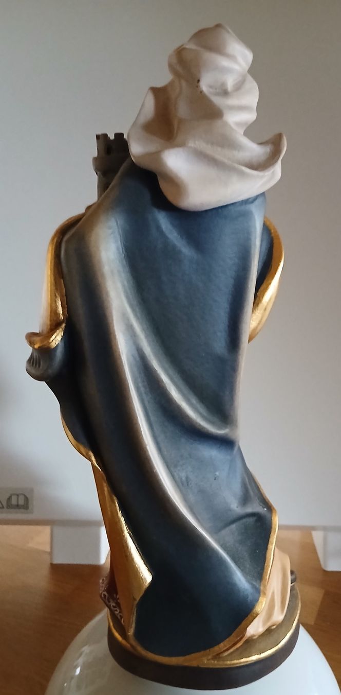 Figuren: Handbemalte Holzstatue der Heiligen Barbara – Gebraucht aus Herisau von salomon57 2