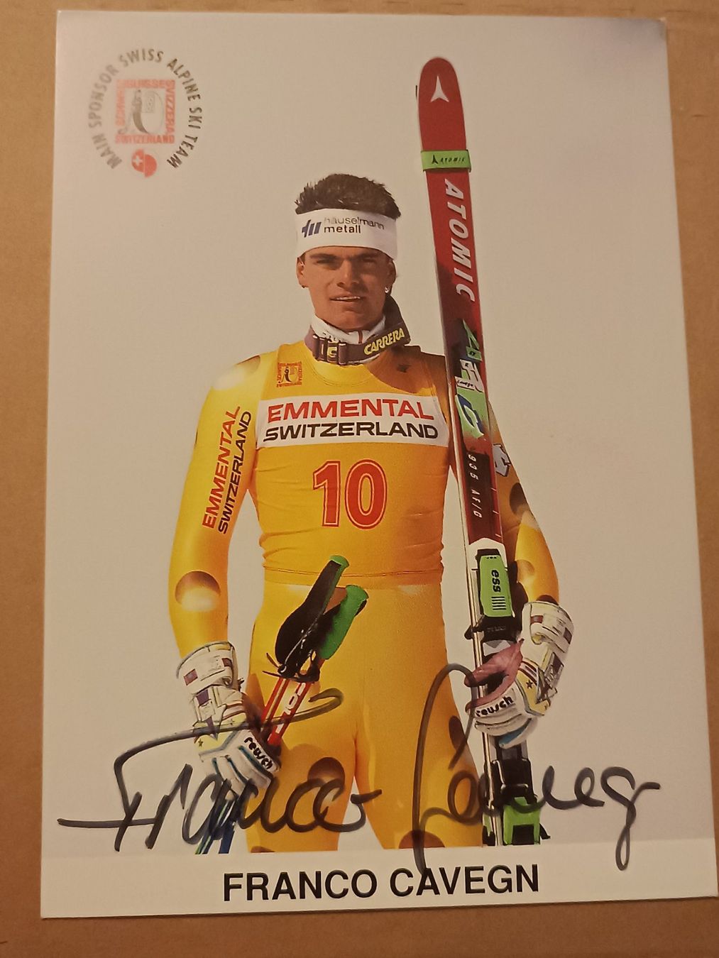 Autografi: Franco Cavegn - handsigniert -90er Jahre – Usato da Menziken venduto da Artographs
