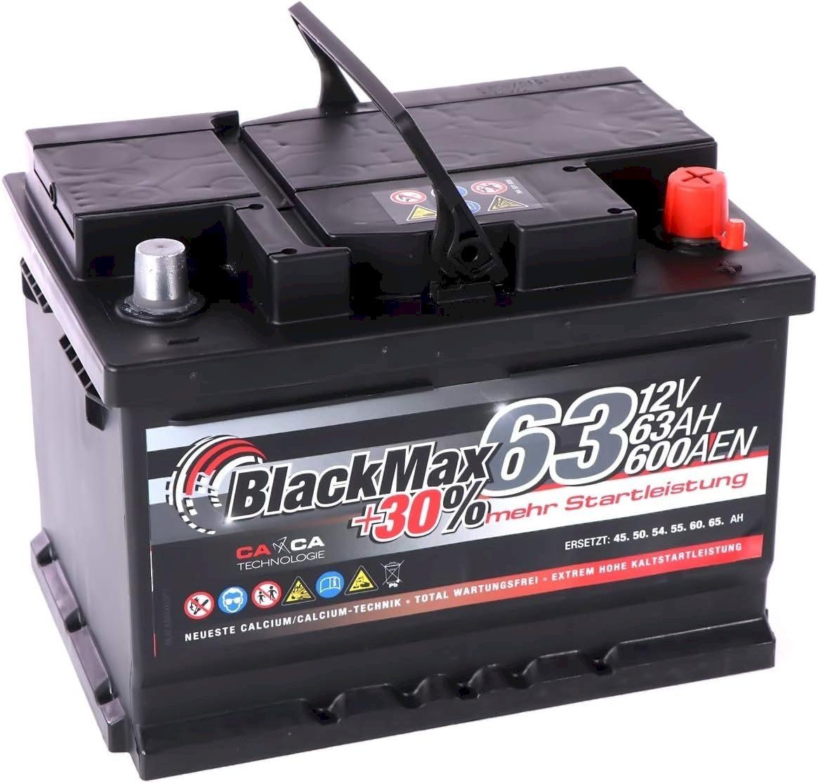 Batterie: BlackMax 12V 63Ah Autobatterie – Nuovo e nell'imballaggio originale da Bottighofen venduto da zaap 1