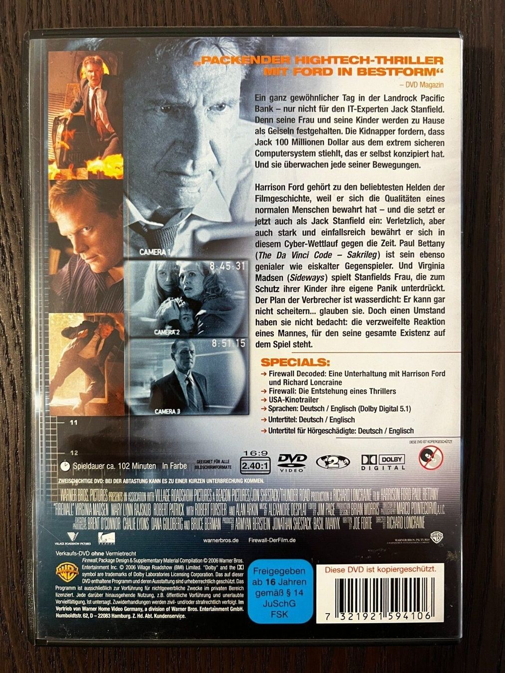 Alle DVDs: Firewall – Gebraucht aus Zürich von FilmFreunde 1