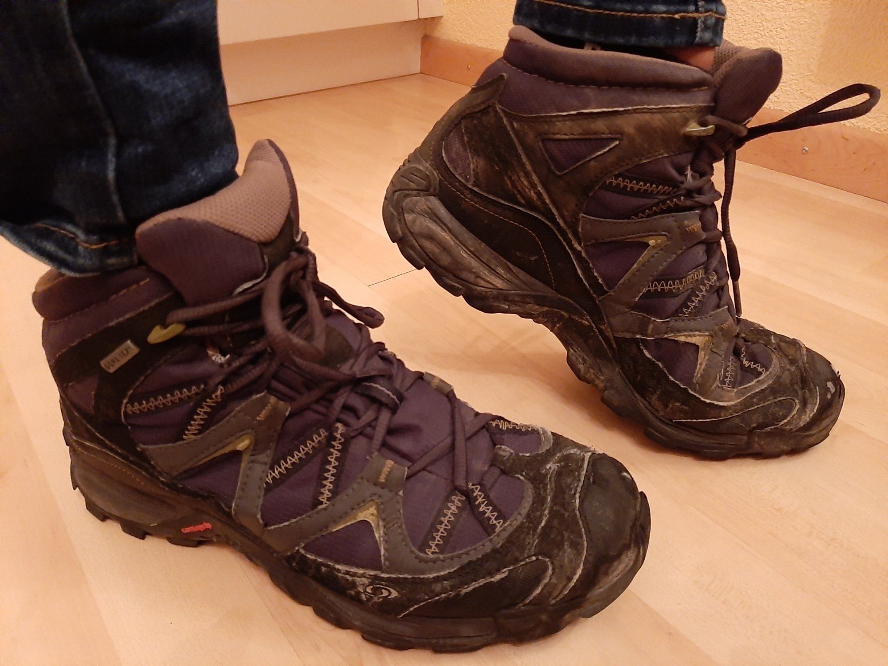 Salomon Herrenschuhe: SALOMON Wanderschuhe Schuhe Trekkingschuhe Bergschuh GoreTex – Gebraucht aus Wilderswil von SFSw 2