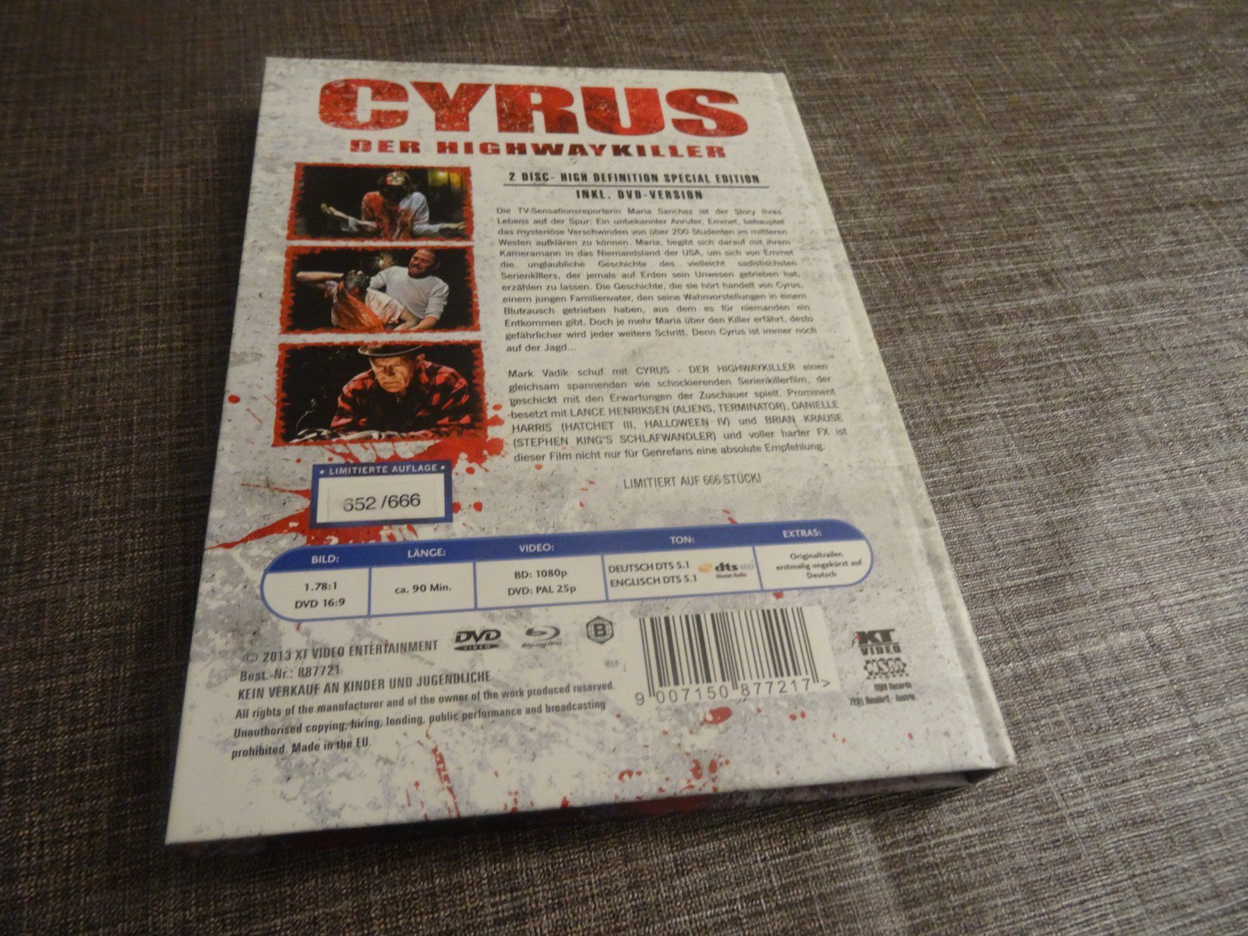 Tous les DVDs: Cyrus - Der Highwaykiller Director's Cut Mediabook – D'occasion à Olten par Disc-Verkauf 3