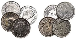 Schweiz 5 Rappen Lot