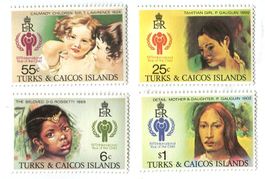 Briefmarken "Kinder". Turks- und Caicosinseln