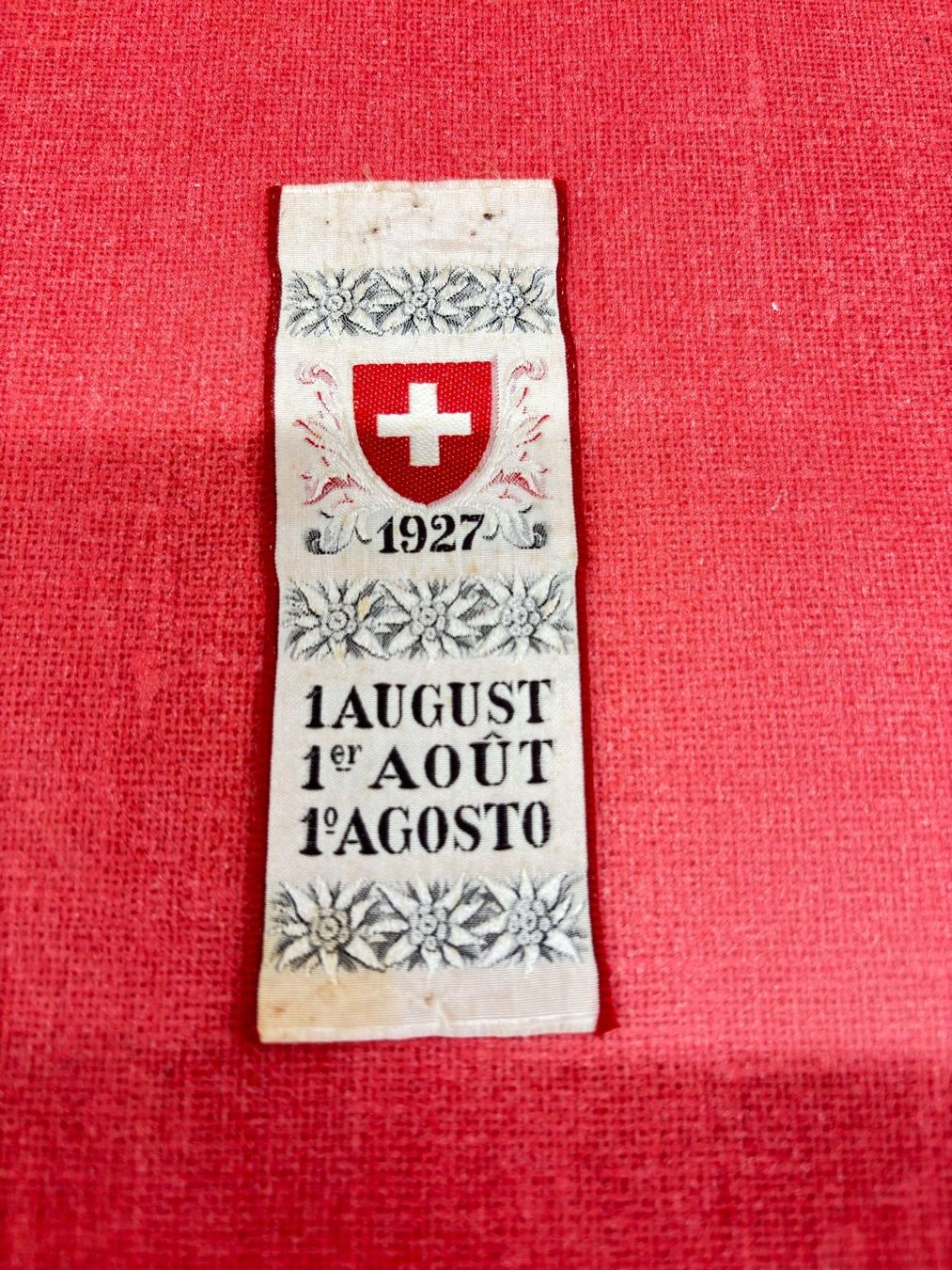 Plaketten & Abzeichen: 1 August-Abzeichen 1927 TOP – Gebraucht aus Ormalingen von digital09