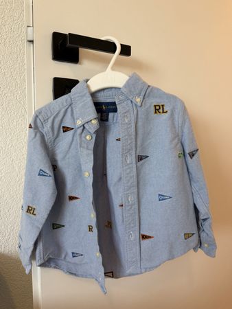 Kids Shirt Polo Ralph Lauren light blue size 2T