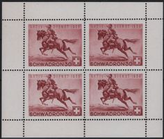Soldatenmarken Block des Kavallerie SCHWADRON 30 mit ABART